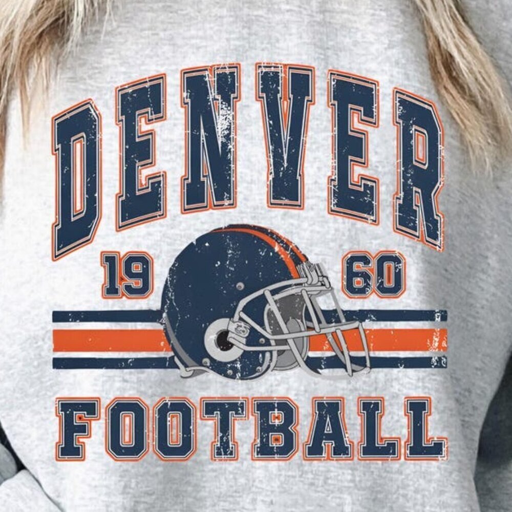 Denver Game Day Sweatshirt, Denver 1960 Football Crewneck 166